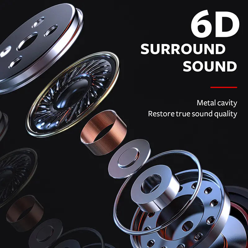 9D HIFI Heavy Bass Earphone 3.5MM AUX/Type-C Digital Chip 7.1 Surround Stereo Wired Headset With Mic Earbud For Samsung Android