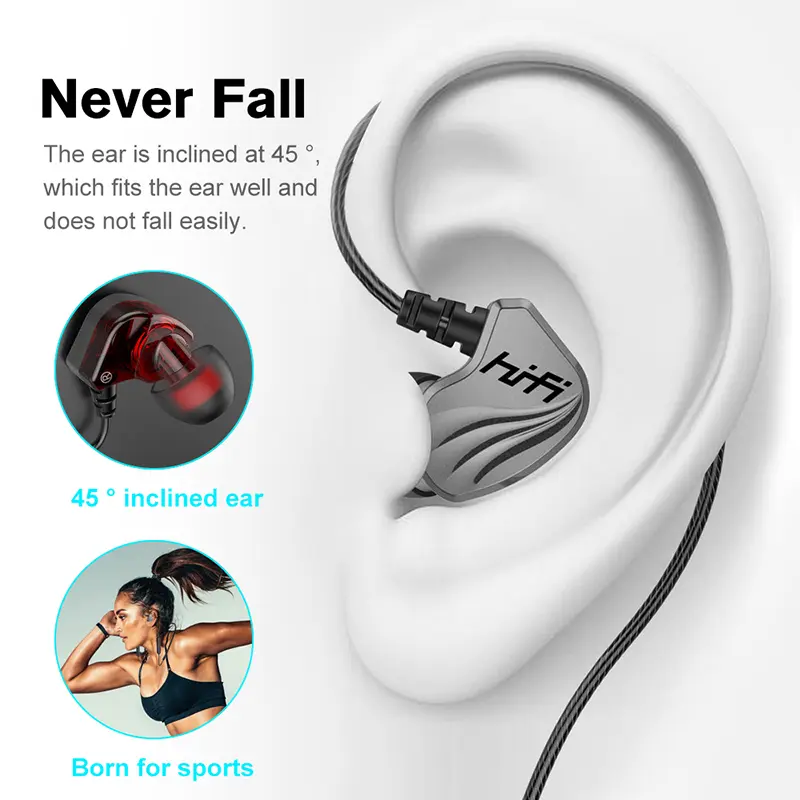 9D HIFI Heavy Bass Earphone 3.5MM AUX/Type-C Digital Chip 7.1 Surround Stereo Wired Headset With Mic Earbud For Samsung Android