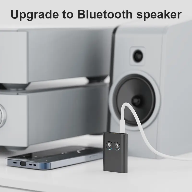 2 in 1 aptX Bluetooth Audio Receiver Transmitter aptX-Adaptive AD/HD/LL AAC 3.5MM AUX HiFi Music Multipoint Wireless Adapter