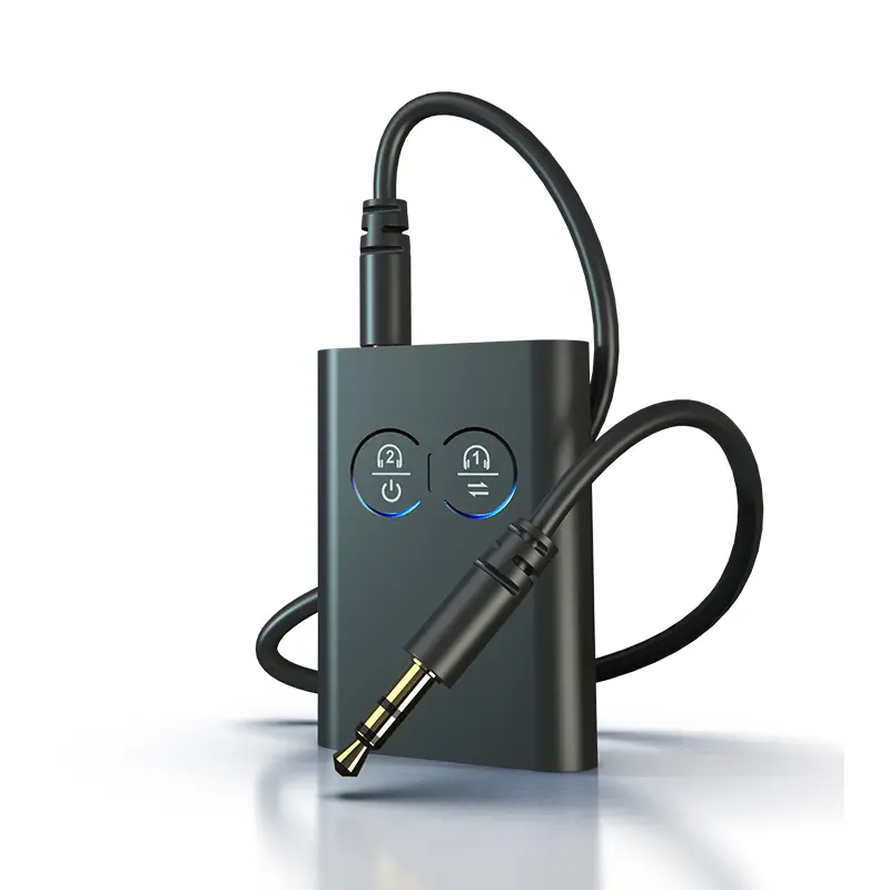 2 in 1 aptX Bluetooth Audio Receiver Transmitter aptX-Adaptive AD/HD/LL AAC 3.5MM AUX HiFi Music Multipoint Wireless Adapter