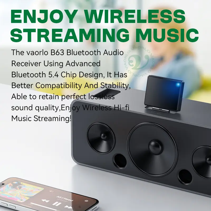 Upgraded Bluetooth 5.4 30 Pin Audio Receiver High Compatibility HIFI Lossless Music Wireless Adapter 30PIN Docks Analog Speaker
