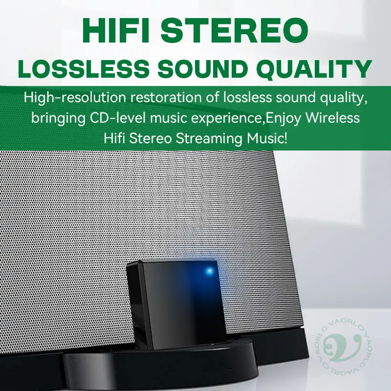 Upgraded Bluetooth 5.4 30 Pin Audio Receiver High Compatibility HIFI Lossless Music Wireless Adapter 30PIN Docks Analog Speaker