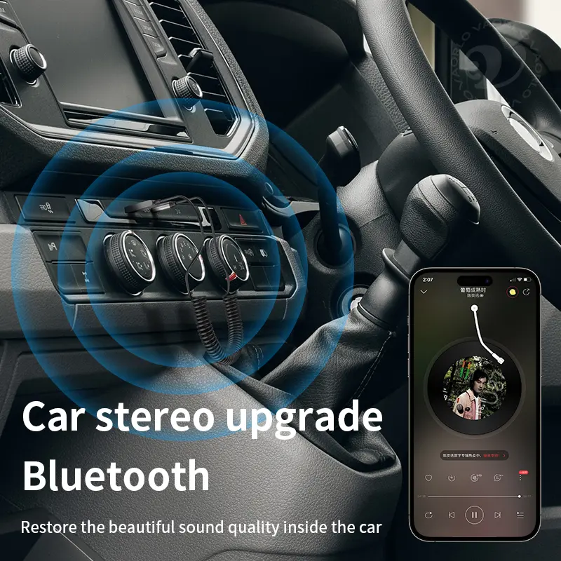 New Bluetooth 5.5 Car AUX Adapter USB To 3.5mm Stereo Hifi Music Wireless Audio Receiver Dongle Handsfree For Car BT Transmit