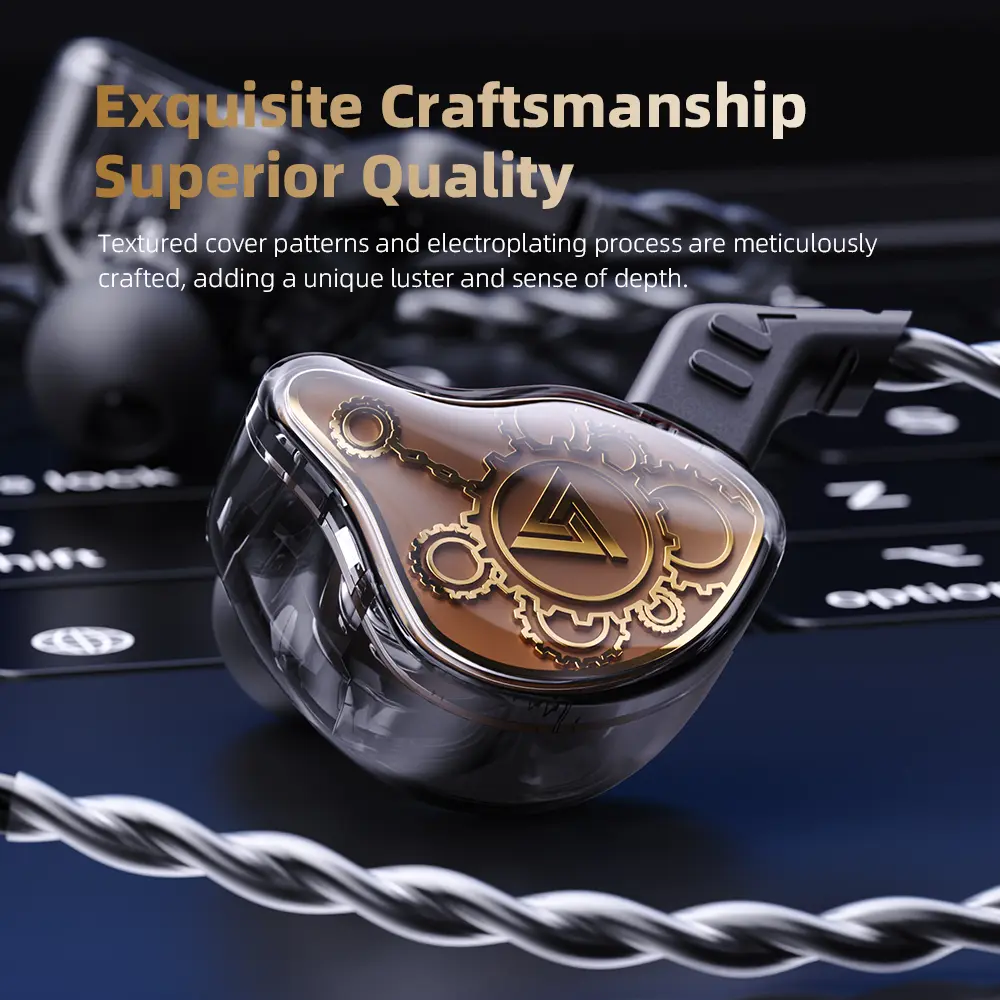 Original QKZ Hi7T In-ear Earphones Professional Dynamic Driver HiFi Acoustios Mointor Music Game Headset 3.5MM AUX With MIC