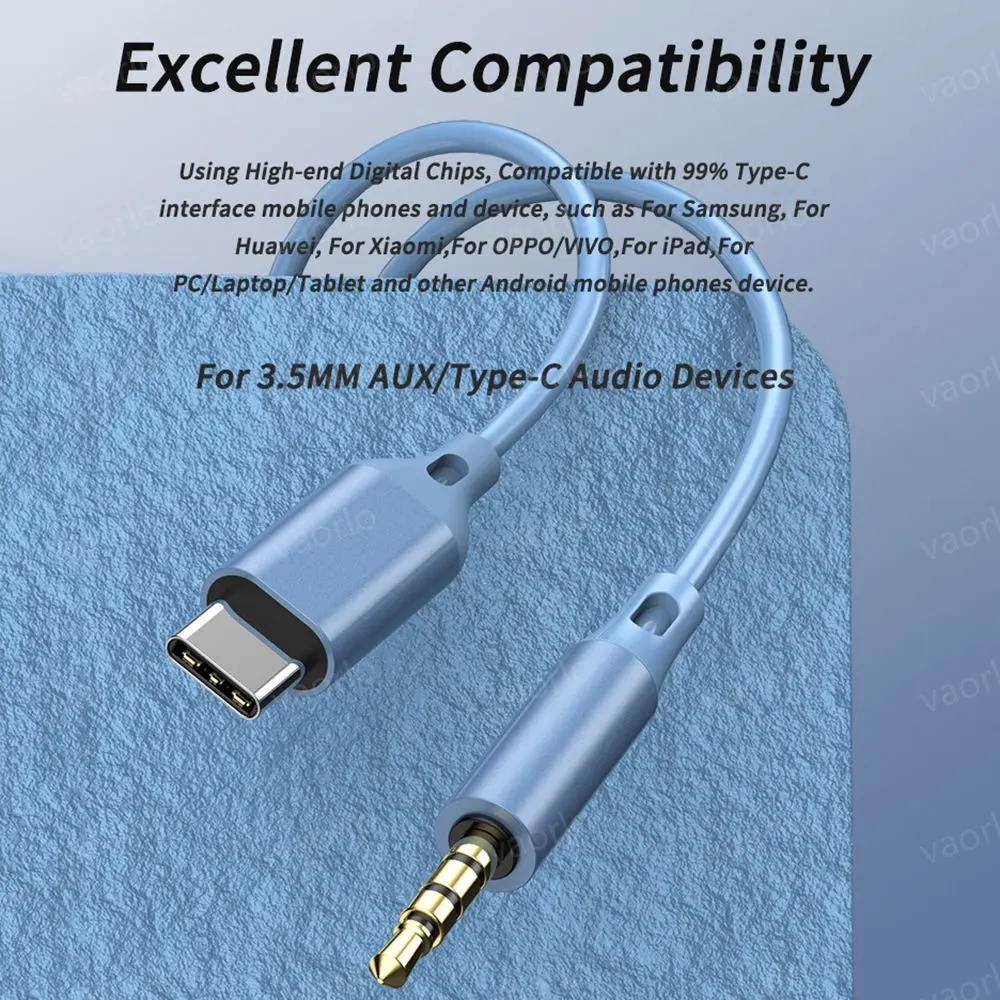 Digital Chip Wired Earphone 3.5mm AUX/Type C 9D HiFi Surround Heavy Bass In-Ear Headsets For Samsung Huawei Xiaomi OPPO iPad PC