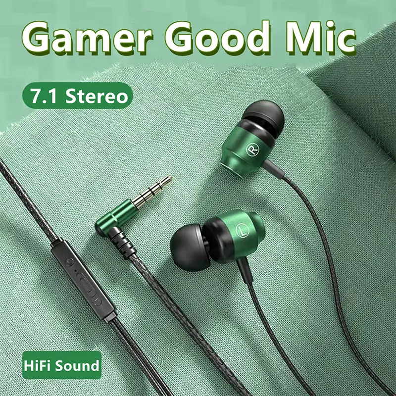Digital Chip Wired Earphone 3.5mm AUX/Type C 9D HIFI Heavy Bass In-Ear Game Headsets For Samsung Huawei Xiaomi OPPO iPad PC MP3