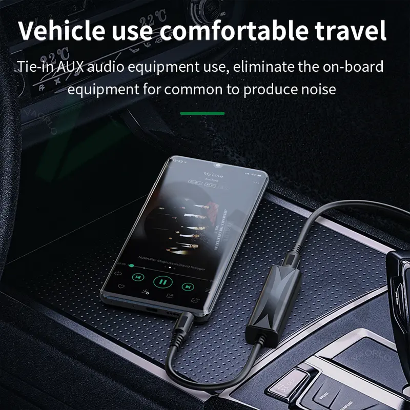 3.5mm Audio Aux Cable Anti-interference Ground Loop Noise Filter Isolator Eliminate Cancelling for Home Stereo Car Audio System