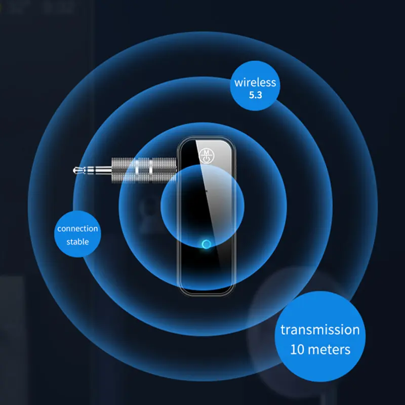 2 IN 1 Bluetooth Audio Receiver Transmitter Hansfree Call 3.5mm AUX Jack USB Dongle Stereo Music Wireless Adapter For TV PC Car