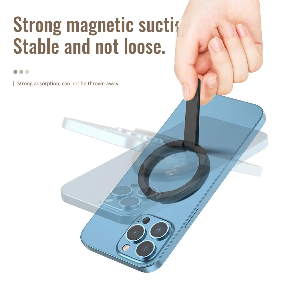 Magsafe Magnetic Stand Mini Alloy foldable For iPhone 12 13 14 15 Pro Max Series Phone holder For All Smartphones Desktop Stand