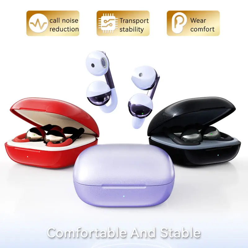 VAORLO Personalized Earring HiFi Wireless Earphones Bluetooth 6.0 OWS Ear-Clip Sport Gaming Music Earbuds With Mic Touch Control