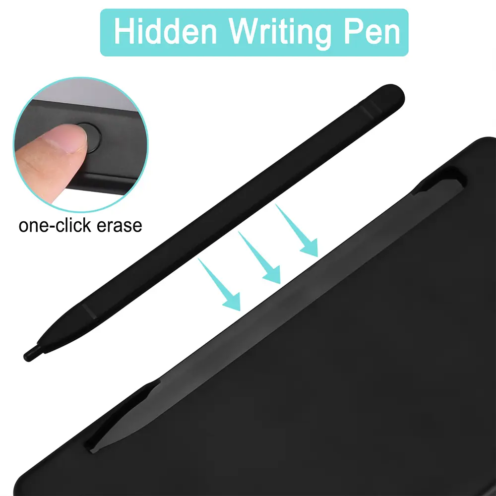 2-In-1 Solar Powered Calculator & 6 Inch Writing Tablet Foldable 12 Digit LCD Display For Office Student Teachers Accountant