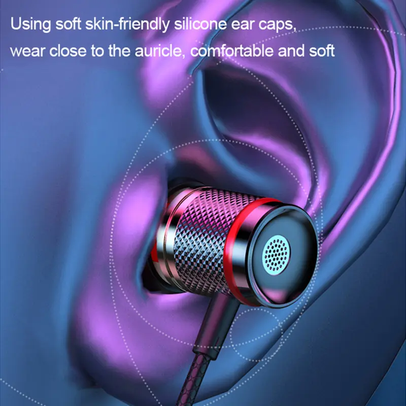 Digital Chip Wired Earphone 3.5mm AUX/Type C In-Ear 9D HiFi Surround Heavy Bass In-Ear Headsets For Samsung Huawei Xiaomi MP3 PC