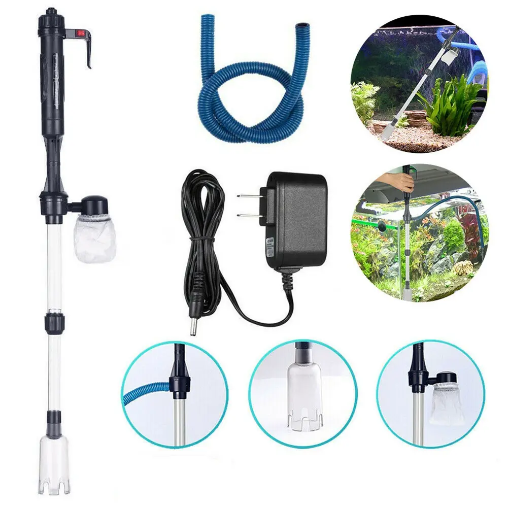 Electric Gravel Cleaner For Aquarium Fish Tank Automatic Vacuum Water Changer