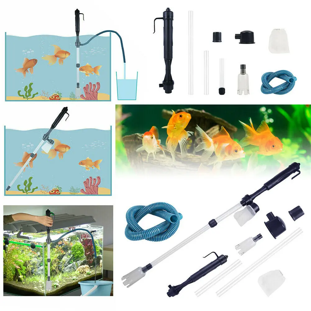 Electric Gravel Cleaner For Aquarium Fish Tank Automatic Vacuum Water Changer