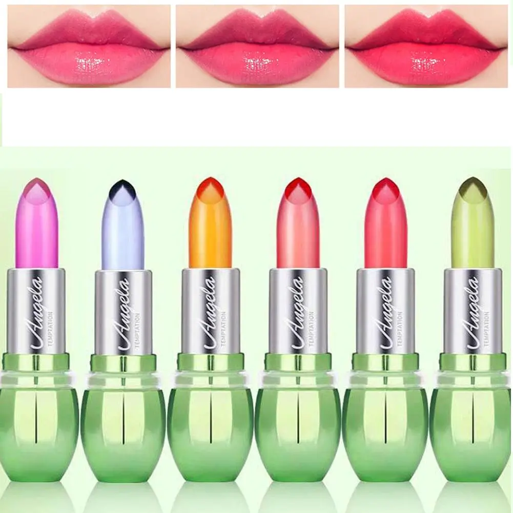 Moisturizing Aloe Vera Jelly Color Changing Lipstick Lasting Nutritious Lip Balm Gentle Magic Temperature Color Change Lip Gloss