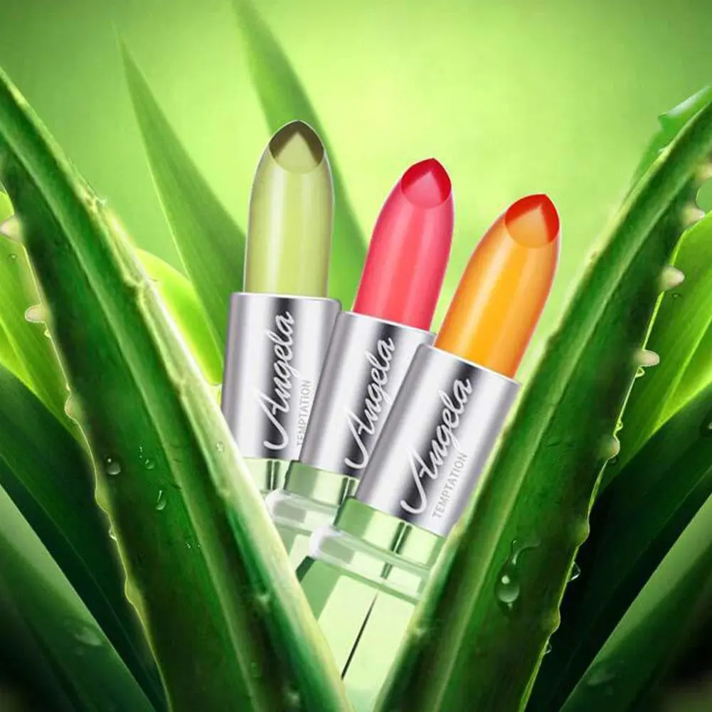 Moisturizing Aloe Vera Jelly Color Changing Lipstick Lasting Nutritious Lip Balm Gentle Magic Temperature Color Change Lip Gloss