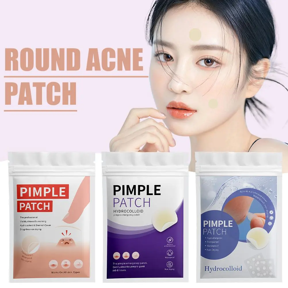 Round Acne Pimple Patch (360/400Counts), Invisible Hydrocolloid Acne Patch With Tea Tree Oil, Acne Spots Zits Patches Skincare
