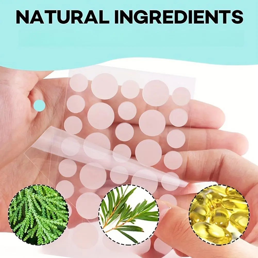Round Acne Pimple Patch (360/400Counts), Invisible Hydrocolloid Acne Patch With Tea Tree Oil, Acne Spots Zits Patches Skincare