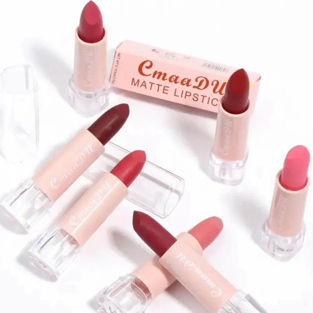 CmaaDu 15 Colour Moisturizing Matte Velvet Lipstick Easy To Color Waterproof Long Lasting Nude Lipstick Lipgloss Makeup Cosmetic