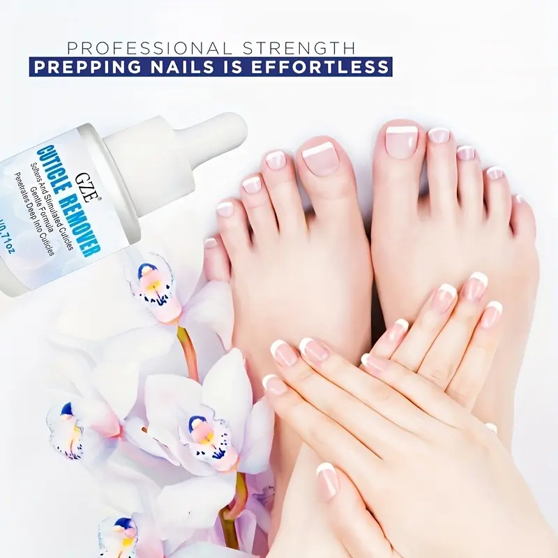 GZE Cuticle Remover Gel with Cuticle Pusher, For Trimming and Softening Cuticles, Nail Care Tool for Salon-Quality Results