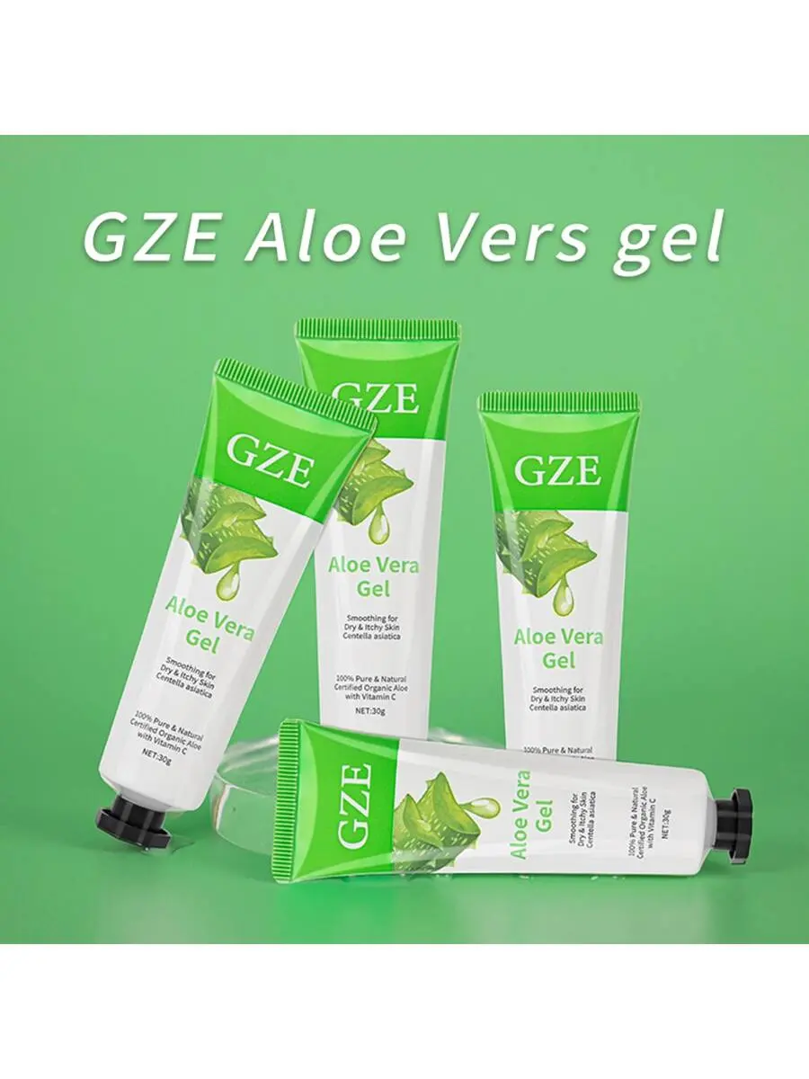 GZE 99% Aloe Soothing Gel Premium Nature Pure Aloe Vera Gel - For Face & Dry Skin, Aloe Vera Gel Sunburn Relief,Skin Moisturizer