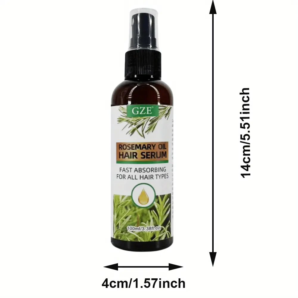 GZE Rosemary Oil Hair Serum Mist Spray trong Hair Heat Protection Anti-Breakage For Dry And Damaged Hair Repair Split Ends