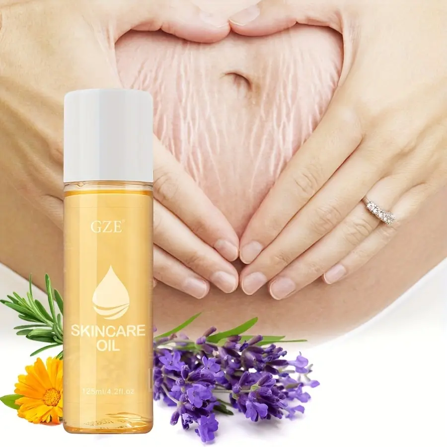 GZE Advanced Stretch Mark Oil for Fading and Preventing Stretch Marks - with Hydrating and Nourishing Ingredients - Weight Loss