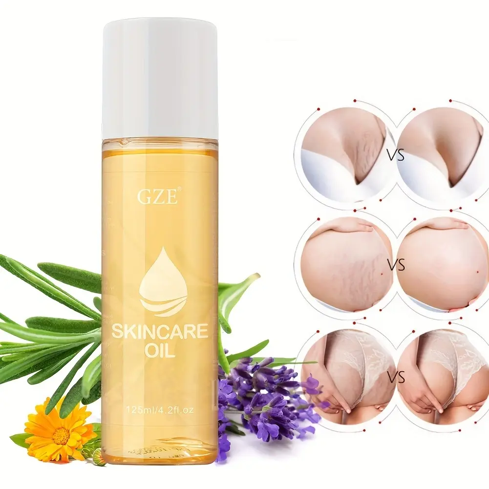 GZE Advanced Stretch Mark Oil for Fading and Preventing Stretch Marks - with Hydrating and Nourishing Ingredients - Weight Loss