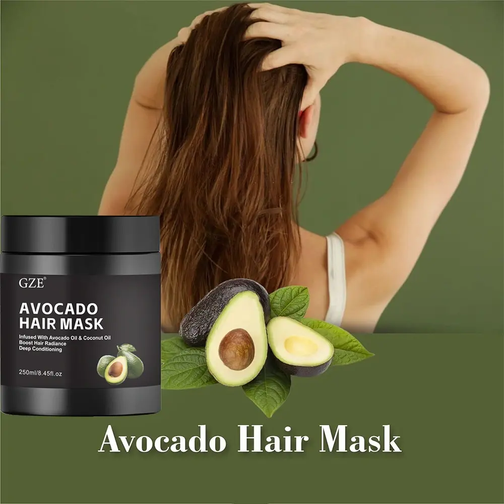 GZE Avocado Hair Mask strengthening Hair Masque Hair Mask Conditioner Hair Care Deep Moisturizing For Dry Damaged Hair Smoothing