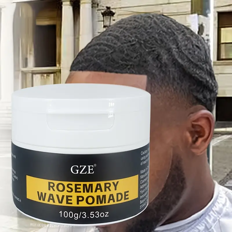 GZE ROSEMARY WAVE POMADE DEEP WAVES POMADE- Water-Based Hair Cream for 360 Wave Training and Wolfing - Styling, Strong Hold