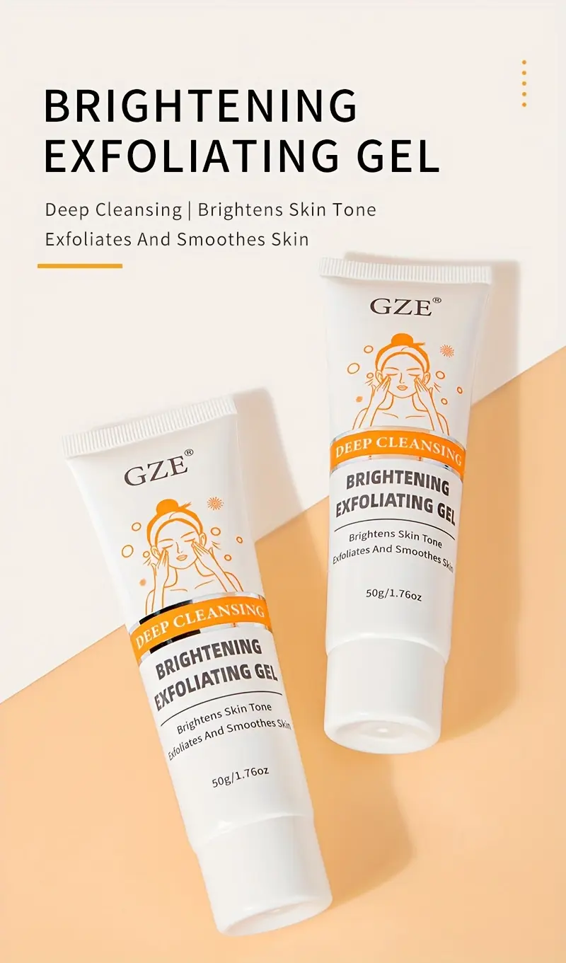 GZE Exfoliating Peeling Gel For Face, Facial Scrub Moisturizing Brightening Nourishing Repair Scrubs Face Cream Beauty Skin Care