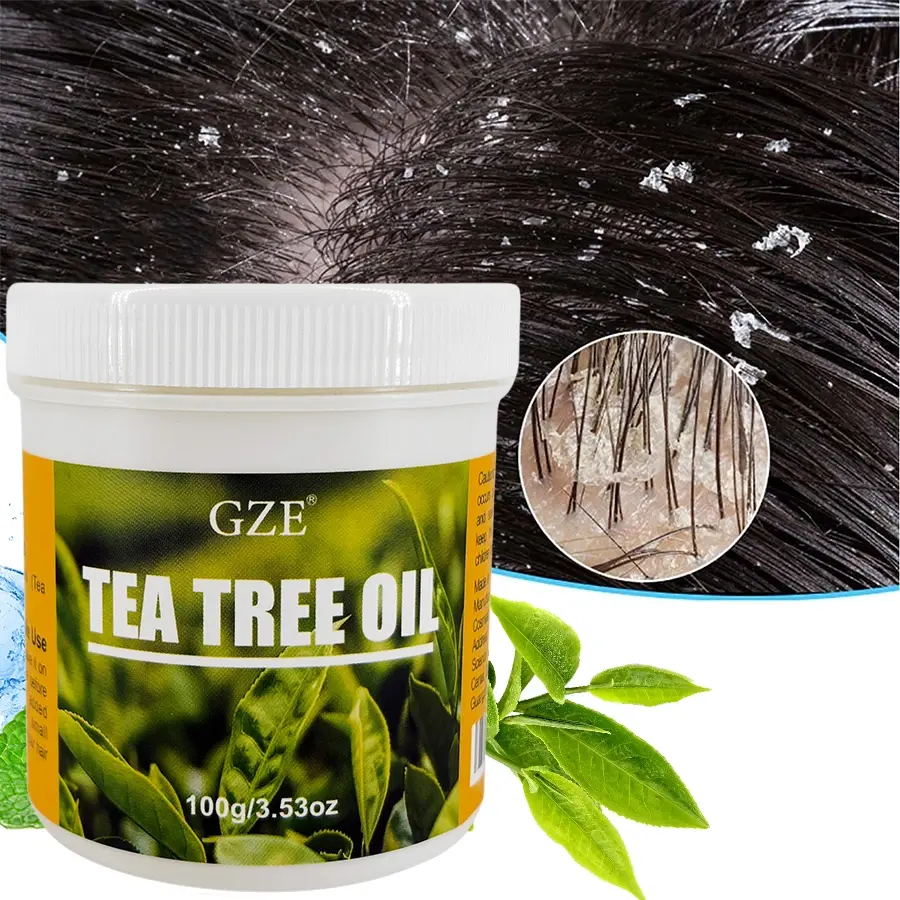 GZE Tea Tree Oil Hair Oil Remove loose dandruff flakes