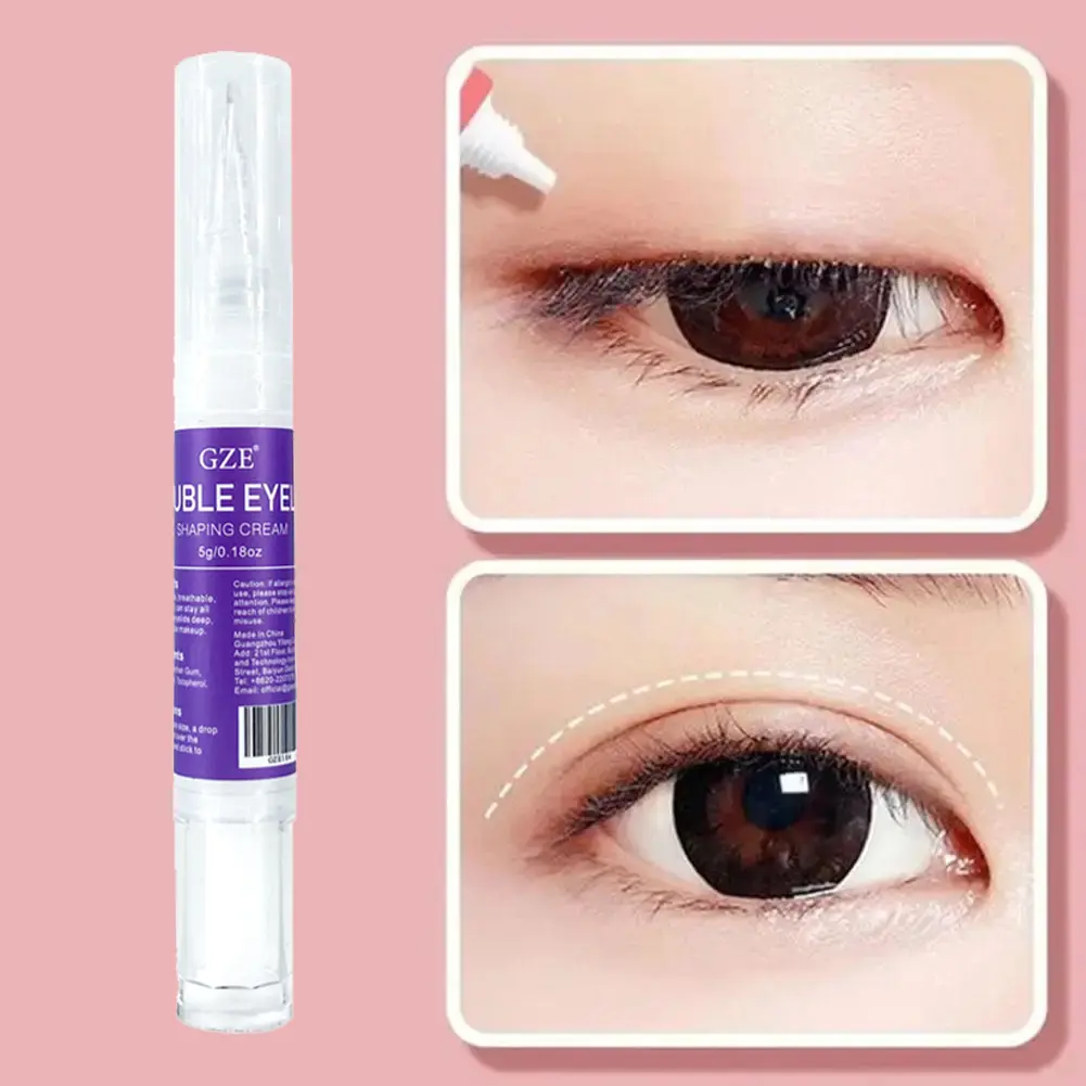 GZE Double Eyelid Pen, Skin Shaping Cream, Make Eyes Looks Bigger, Natural Look And Long Lasting Shaped, Double Eyelid Glue