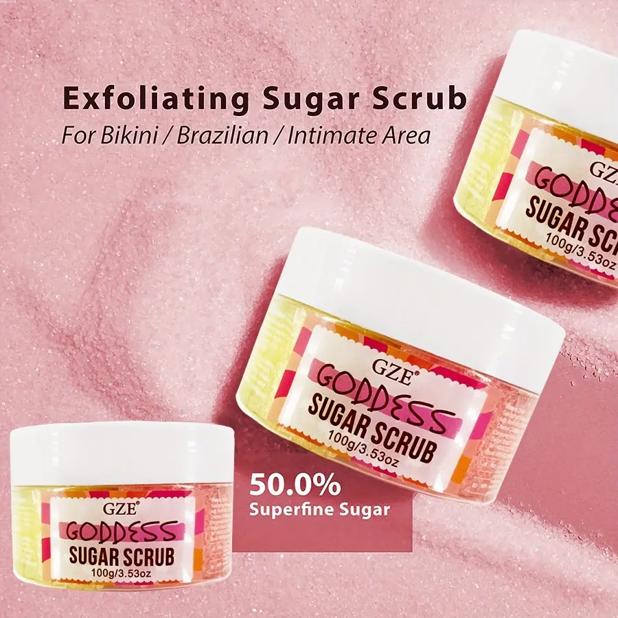 Goddess Body Sugar Scrub - Skin Care Exfoliating Scrub - Moisturizing Body Polish Scrub for Skin, Cellulite, Dead Skin