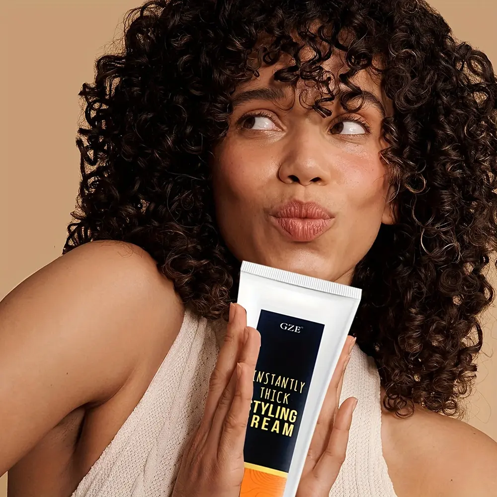 Instantly Thick Styling Cream - Volumizing Hair Cream for Long-Lasting Hold and Definition - Professional Grade Haircare Product