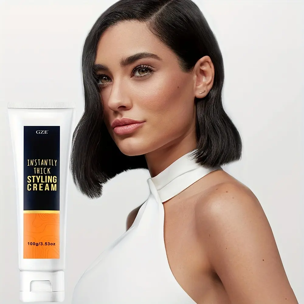 Instantly Thick Styling Cream - Volumizing Hair Cream for Long-Lasting Hold and Definition - Professional Grade Haircare Product