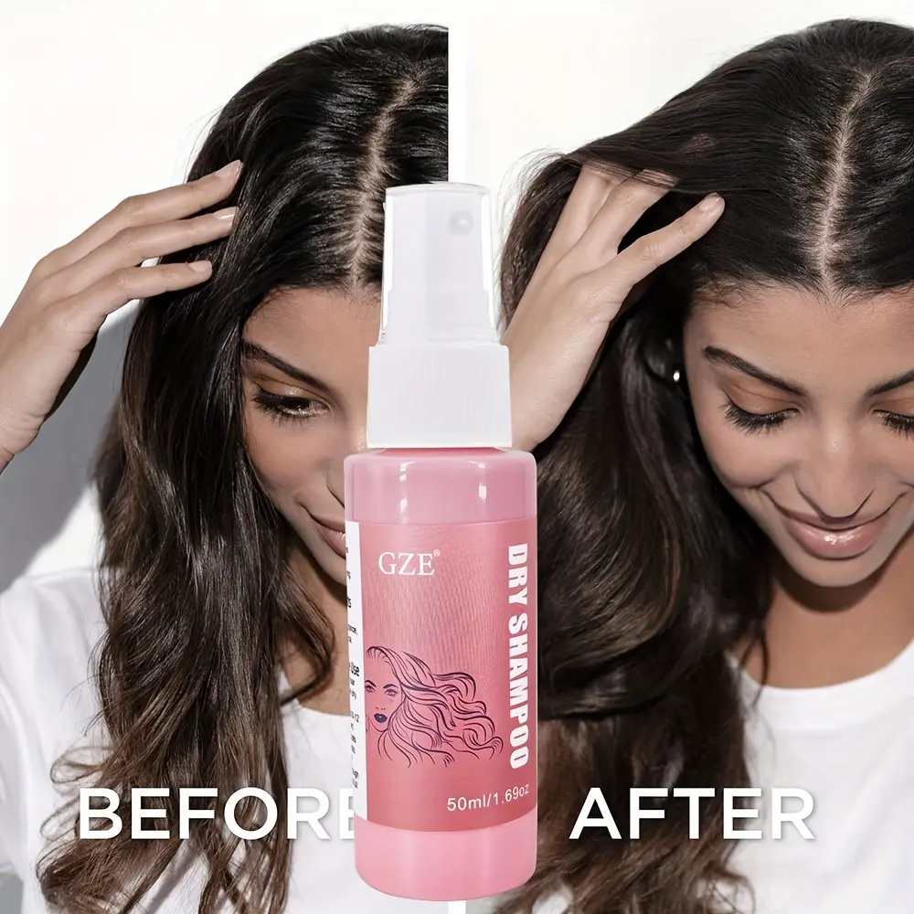 GZE DRY SHAMPOO Instantly Absorbs Oil in Hair Oil Control Refreshing Root Lifting Fluffy Hair, Portable Travel Size