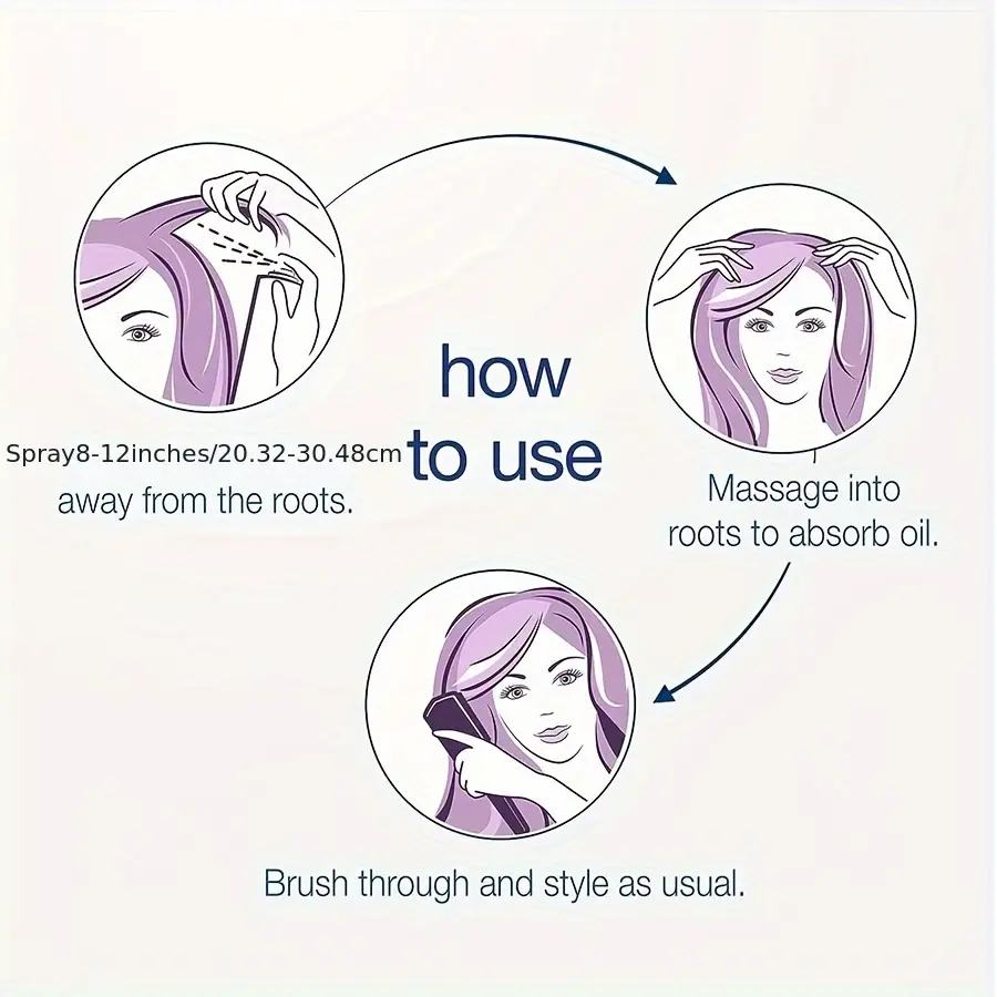 GZE DRY SHAMPOO Instantly Absorbs Oil in Hair Oil Control Refreshing Root Lifting Fluffy Hair, Portable Travel Size