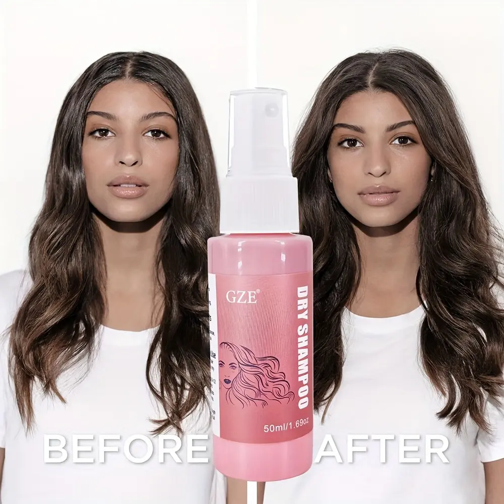 GZE DRY SHAMPOO Instantly Absorbs Oil in Hair Oil Control Refreshing Root Lifting Fluffy Hair, Portable Travel Size