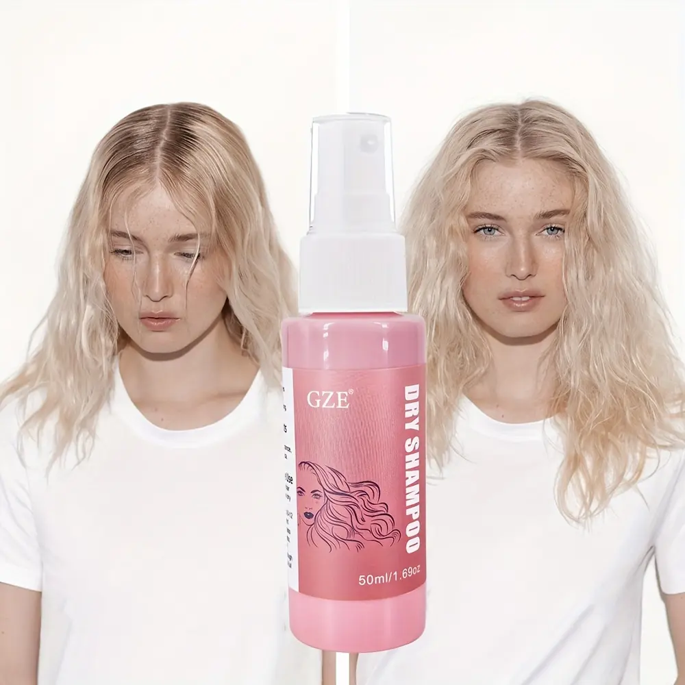 GZE DRY SHAMPOO Instantly Absorbs Oil in Hair Oil Control Refreshing Root Lifting Fluffy Hair, Portable Travel Size