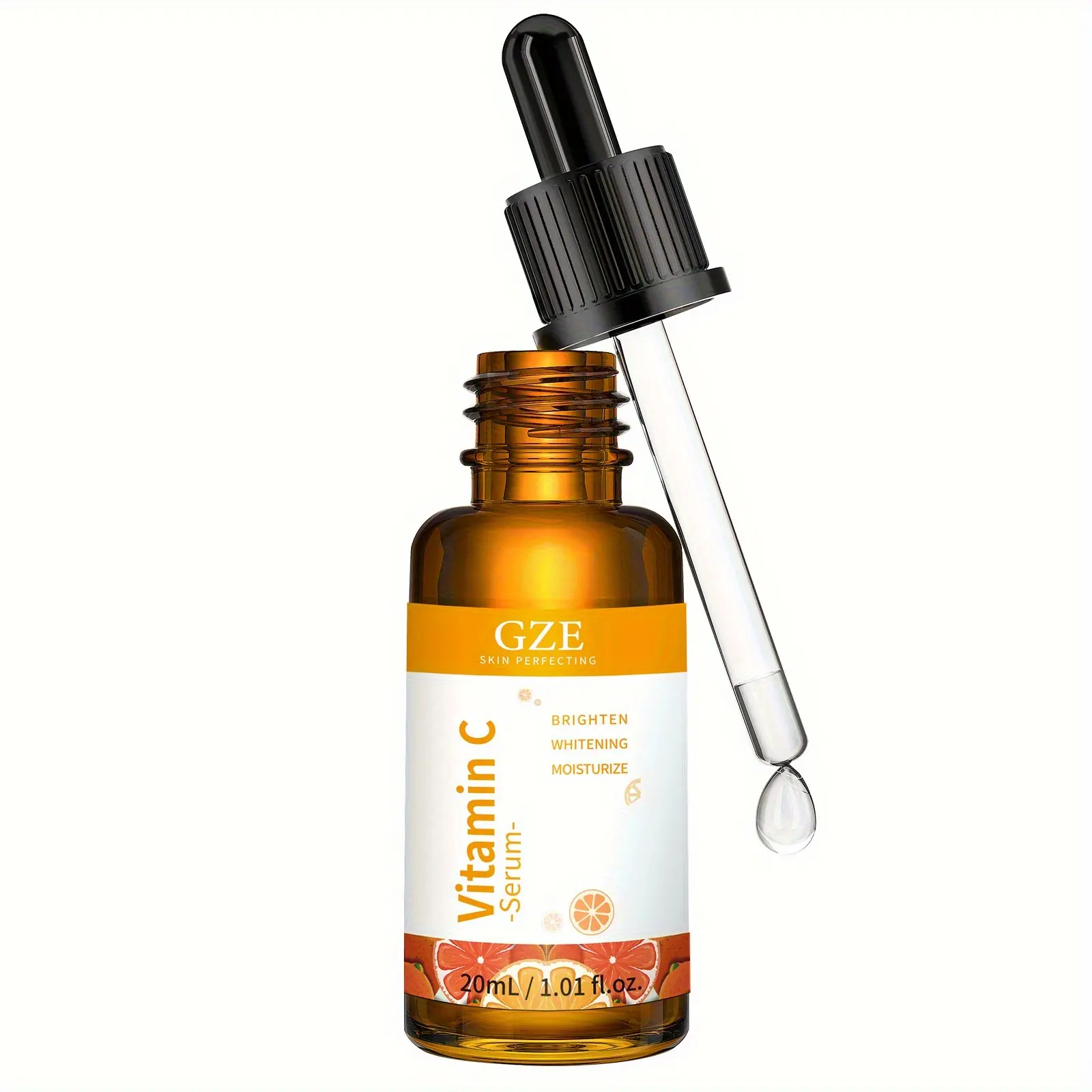 GZE Vitamin C Serum 20% with Hyaluronic Acid and Vitamin E - Anti Aging, Brightening and Hydrating Facial Serum for Skin