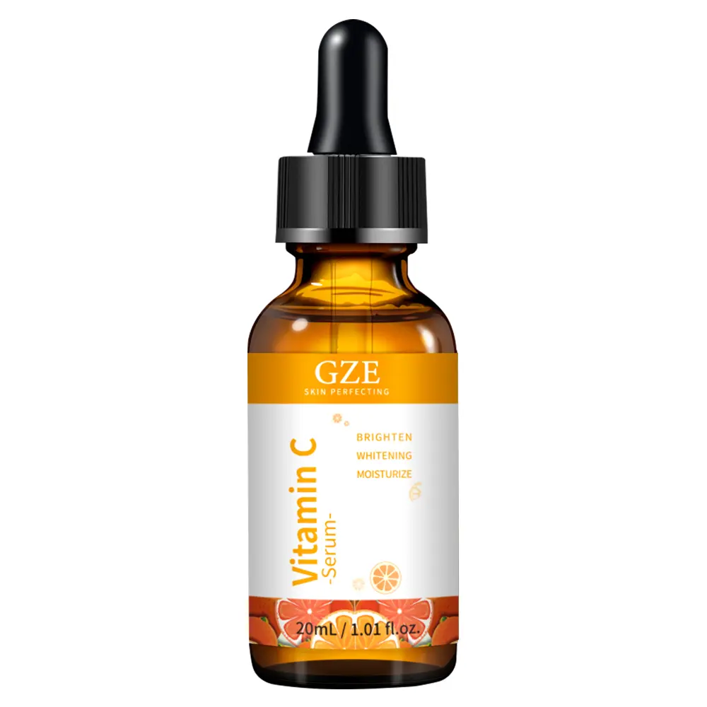 GZE Vitamin C Serum 20% with Hyaluronic Acid and Vitamin E - Anti Aging, Brightening and Hydrating Facial Serum for Skin