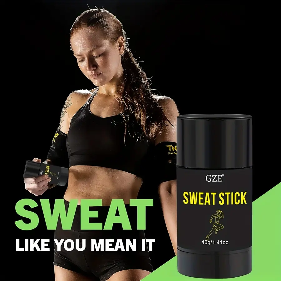 GZE Sweat Workout Enhancer Gel Stick - Makes You Sweat Harder and Faster, Body Massage Hot Cream Workout Muscle & Fitness