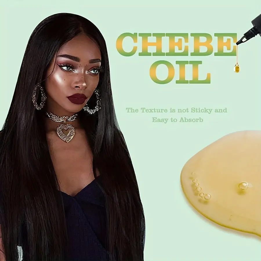 GZE Chebe Hair Oil Made with Chebe Powder - African Chebe Oil for Hair Thickens & Strengthens, Itchy Scalp Relief