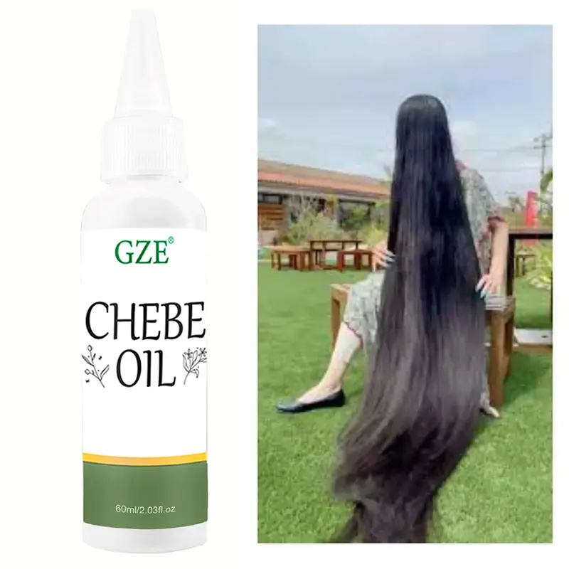 GZE Chebe Hair Oil Made with Chebe Powder - African Chebe Oil for Hair Thickens & Strengthens, Itchy Scalp Relief