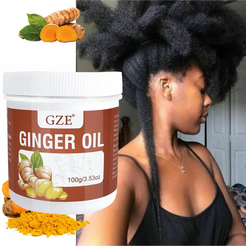 GZE Ginger Hair Oil, for longer, Fuller & Healthier Hair, Moisturizing