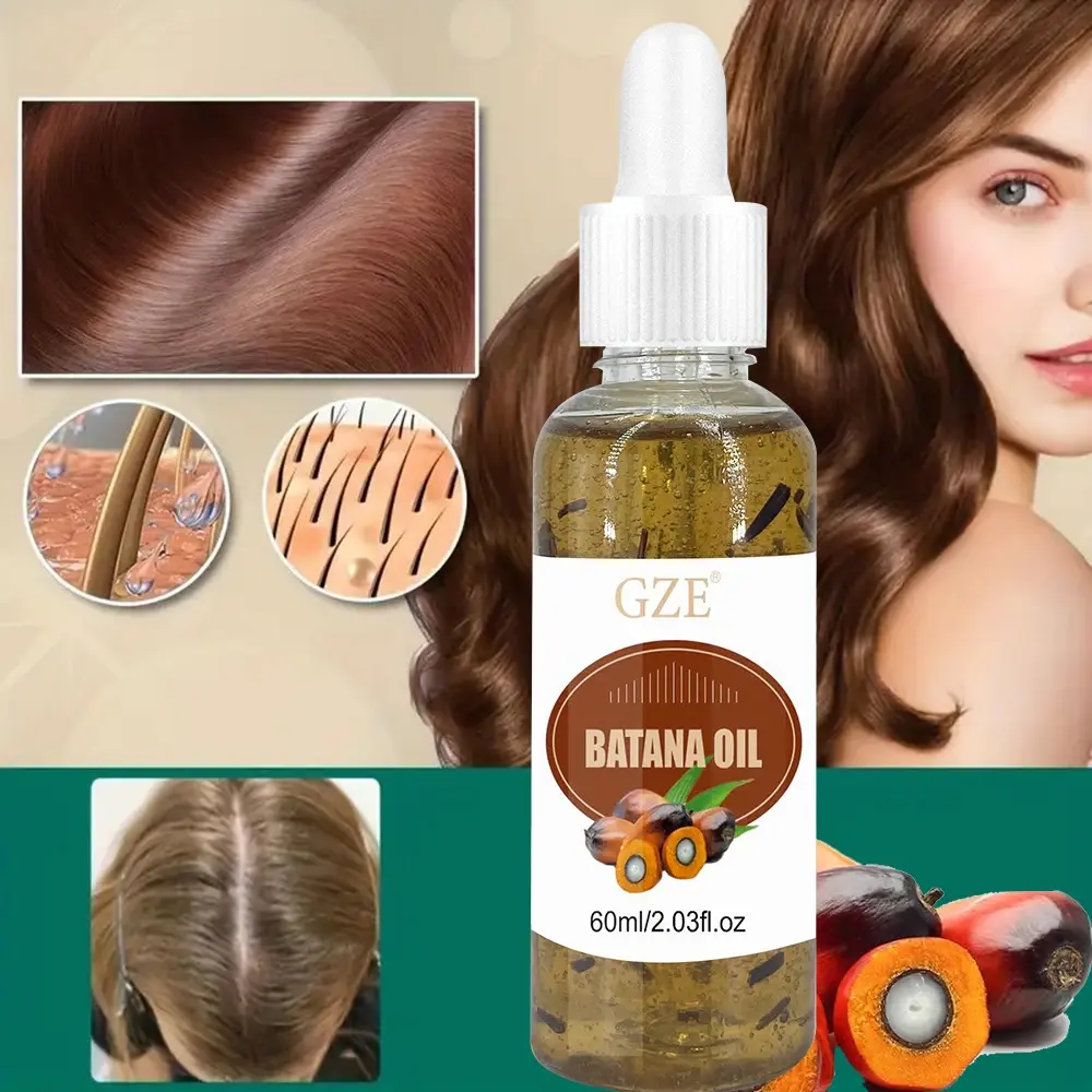 GZE Batana Oil Hair for Thicker, Fuller Hair - Unisex Adult Hair Care Strengthens Hair