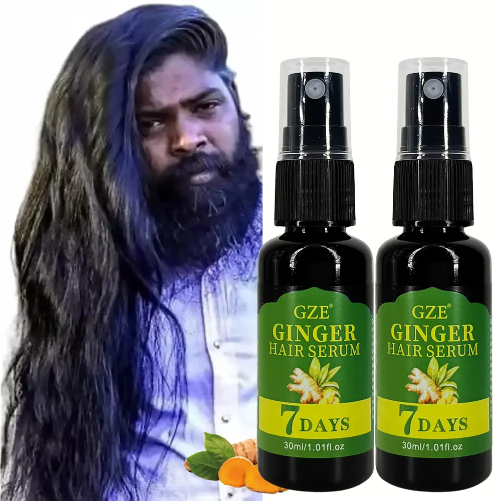 2 Pack GZE Ginger Hair Serum 7 Days Moisturizing Strong Hair