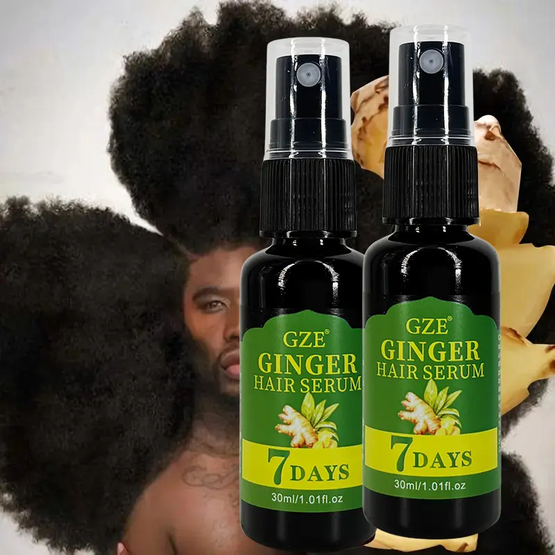 2 Pack GZE Ginger Hair Serum 7 Days Moisturizing Strong Hair