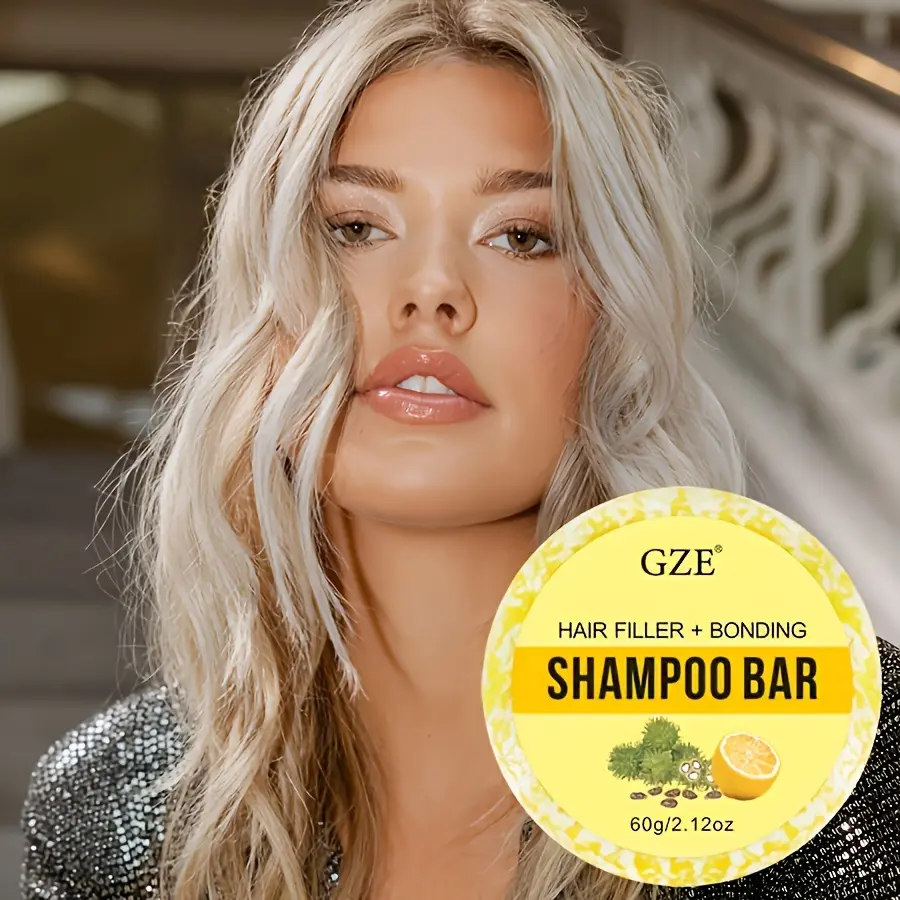 GZE HAIR FILLER BONDING SHAMPOO BAR Peptides + Citric Acid Bond Complex for weak, damaged hair